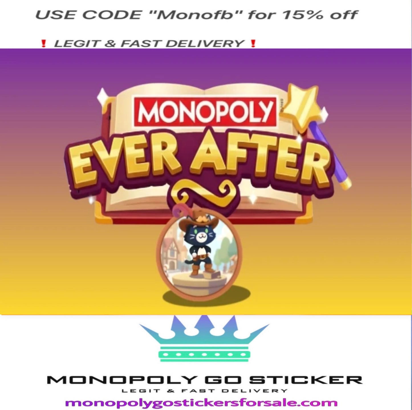 Monopoly go 2 star sticker