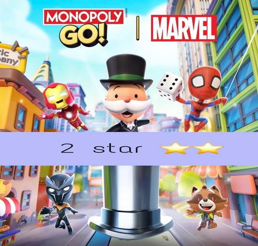 Monopoly go 2 star stickers ( Choose any 2 stickers of 2 star)