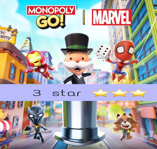 Monopoly go 3 star stickers ( Choose any 2 stickers of 3star  )